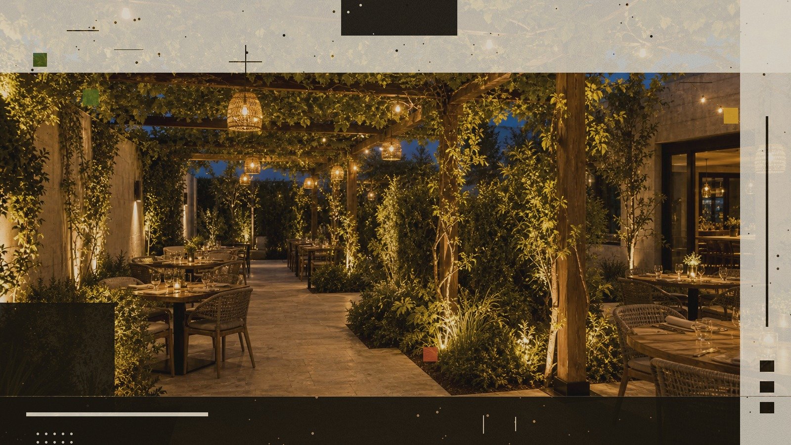 Restoran Bahçesi Düzenlemesi, Antalya Side (Manavgat) peyzaj uygulaması (tamamlanmış proje)